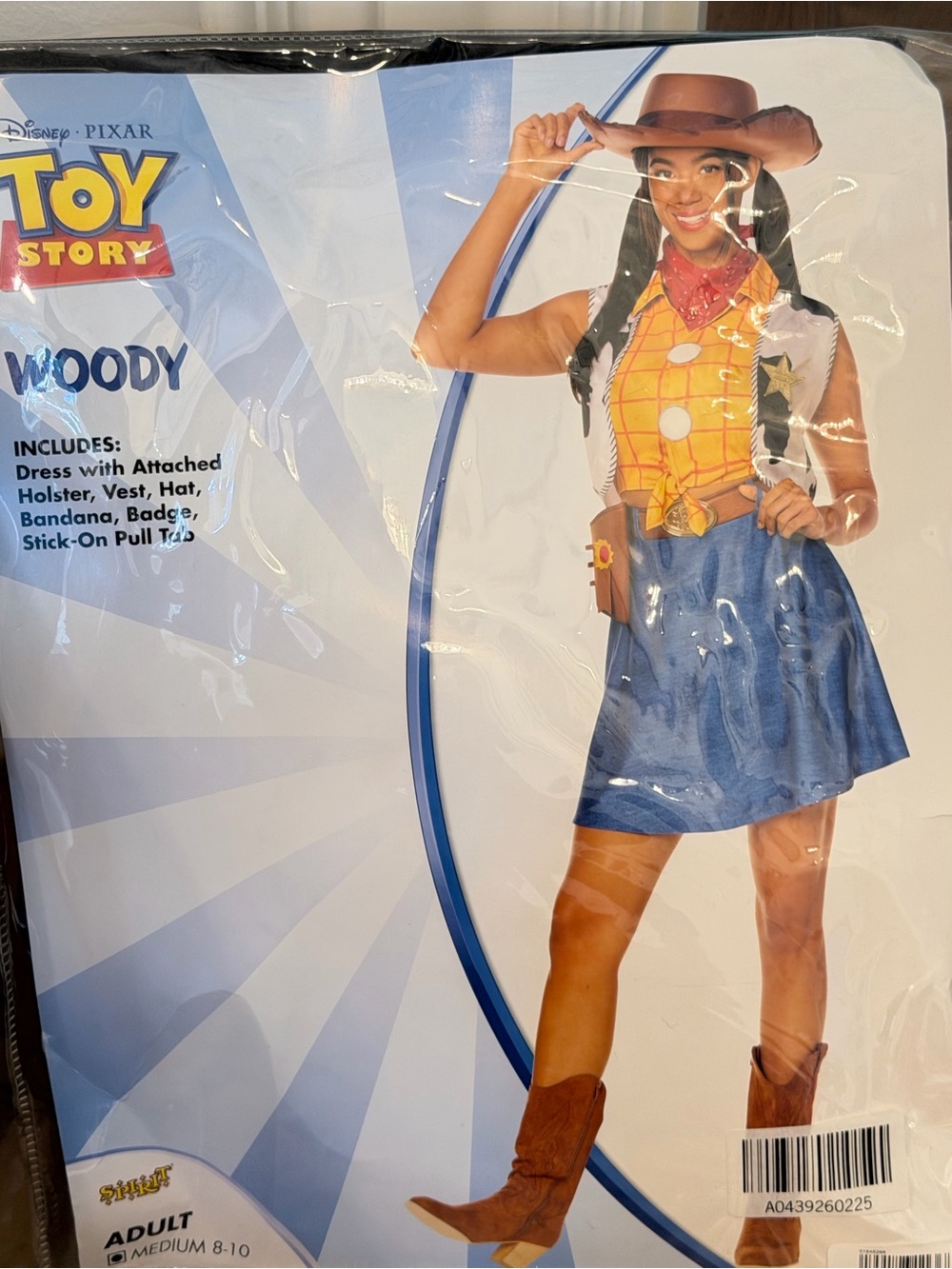 Spirit Toy Story Woody Cowgirl Costume - Yellow, Blue, Brown